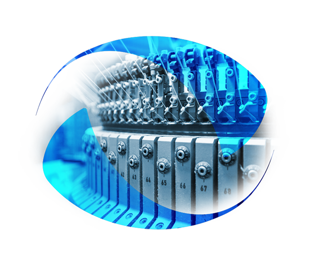 High-performance industrial knitting machines for sock production by Ultra Socks USA.